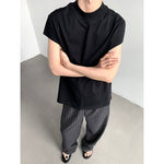 Summer Loose-fitting Mock Neck Vest