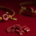 Buddha Stones Natural Cinnabar Peace Buckle Fu Character Charm Blessing Braided Bracelet