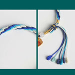Buddha Stones 925 Sterling Silver Handmade Gourd Blessing String Reincarnation Knot Bracelet