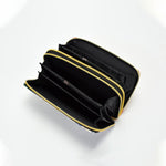 Buddha Stones Peacock Double-sided Embroidery Cash Holder Wallet Shopping Purse