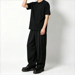 High-Waisted Loose-Fit Straight-Leg Pants