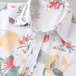 Men's Floral Print Casual Short Sleeve Shirt