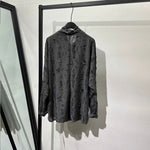Loose-fit Distressed High-neck T-shirt