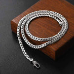 Buddha Stones Double Dorje Vajra Strength Punk Copper Chain Bracelet Necklace