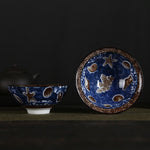 Buddha Stones Flowers Fu Character Mountains Lotus Cherry Blossoms Ceramic Teacup Kung Fu Tea Cup