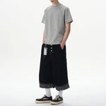 Space Cotton Patchwork Anti-wrinkle T-shirt
