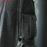 American Washed Retro Denim Hoodie