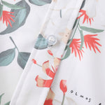 Men's Floral Print Casual Short Sleeve Shirt