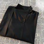 Ice Silk Retro Irregular Loose Short-sleeved Shirt