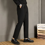 Slim-Fit  Fluid Straight-Leg Suit Trousers