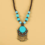 Tibetan Retro Beads Tassel Hair Decoration Hair Accessories