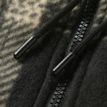 Teddy Lined Flannel Zip Hooded Coat