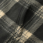 Teddy Lined Flannel Zip Hooded Coat