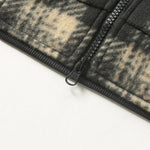 Teddy Lined Flannel Zip Hooded Coat