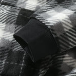 Teddy Lined Flannel Zip Hooded Coat