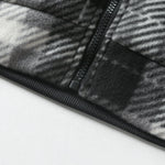 Teddy Lined Flannel Zip Hooded Coat