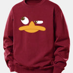 Duck Print Relax Fit Sweatshirt