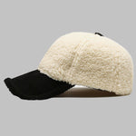 Men's Plush Winter Warm Letter Baseball Cap