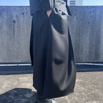 Drawstring Loose Layered Wide-Leg Pants