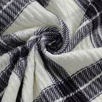Men's Pleated Plush Plaid Long Sleeve Shirt