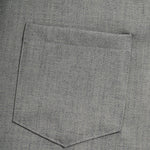Men's solid color cotton and linen textured Cuban collar short-sleeved shirt