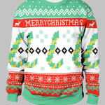 Men's 'Merry Christmas' Lettering Crew Neck T-shirt