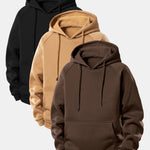 3 Pieces Basic Hoodies