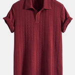 Short Sleeve Jacquard Polo