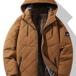 Faux Fur Lined Hooded Quilted Jacket