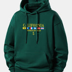 California Print Relax Fit Hoodie