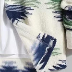 Men's Colorful Single Pocket Tie-Dye Fly Fluffy buttons Jacket