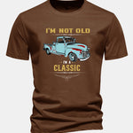 Regular Fit Classic Car Print Cotton T-Shirt