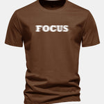 Regular Fit Vague Focus Print Cotton T-Shirt