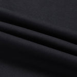 Solid Zipper Pocket Cotton Straight Leg Pants