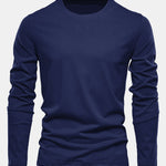 Basic Long Sleeve Cotton T-Shirt