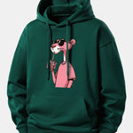 Pink Panther Print Relax Fit Hoodie