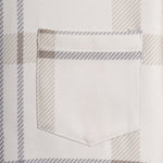 Men's retro textured plaid pocket short-sleeved shirt