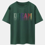 Dream Pixel Gradient Print Drop Shoulder Oversize T-Shirt