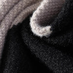Men's Color-Block Denim Collar Knit Sweater
