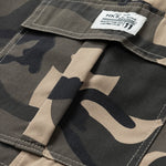 Camouflage Drawstring Cargo Shorts