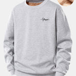 Blessed Print Teddy Fleece Lined Sweatshirt