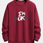 I'm Broken Print Relax Fit Sweatshirt