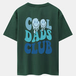 Cool Dads Club Back Print Drop Shoulder Oversize T-Shirt