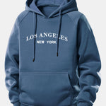 Los Angeles Print Drawstring Hoodie