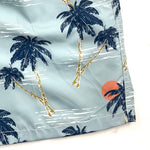 Palm Tree Sunset Print Swim Shorts