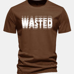 Regular Fit Wasted Print Cotton T-Shirt