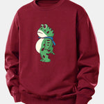 Portland Frog Print Relax Fit Sweatshirt