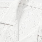 Muscle Fit Diamond Texture Cuban Shirt