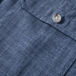 Textured Button Up Shirt With Two Pockets & Straight Leg Linen Pants