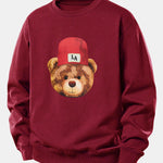 Los Angeles Bear Print Relax Fit Sweatshirt
